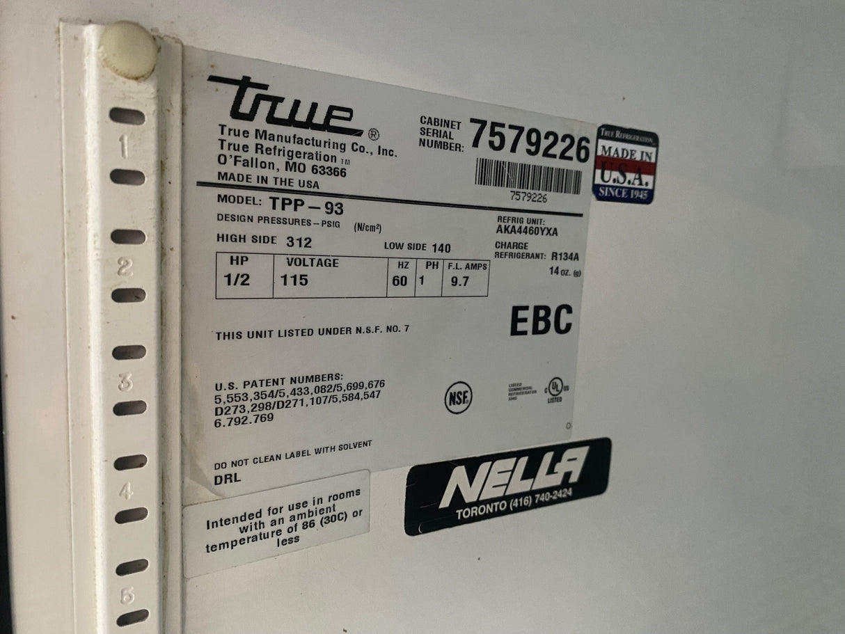 True TPP-93 93” Pizza Prep Table