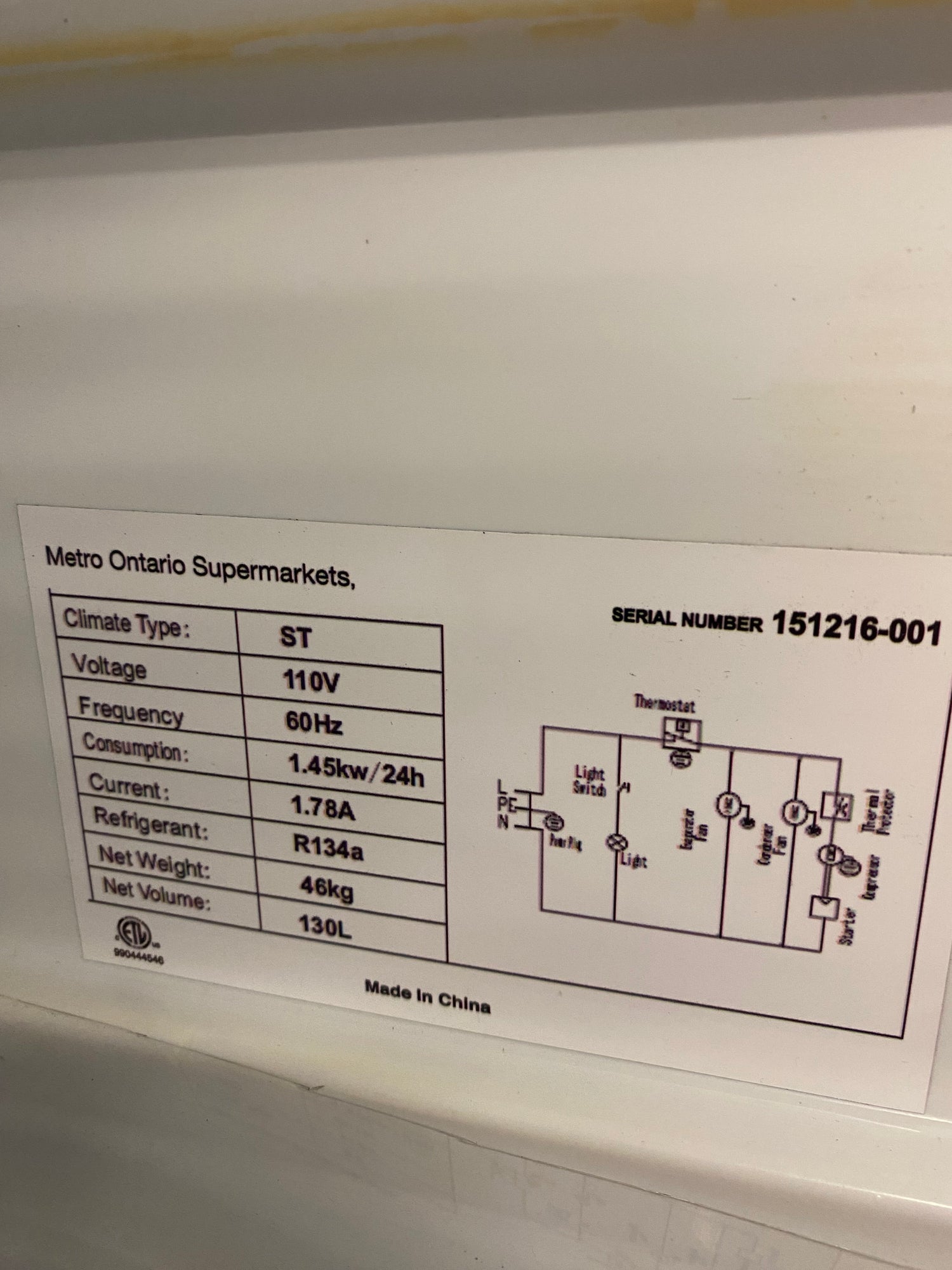 Metro Ontario Supermarkets Mini Fridge