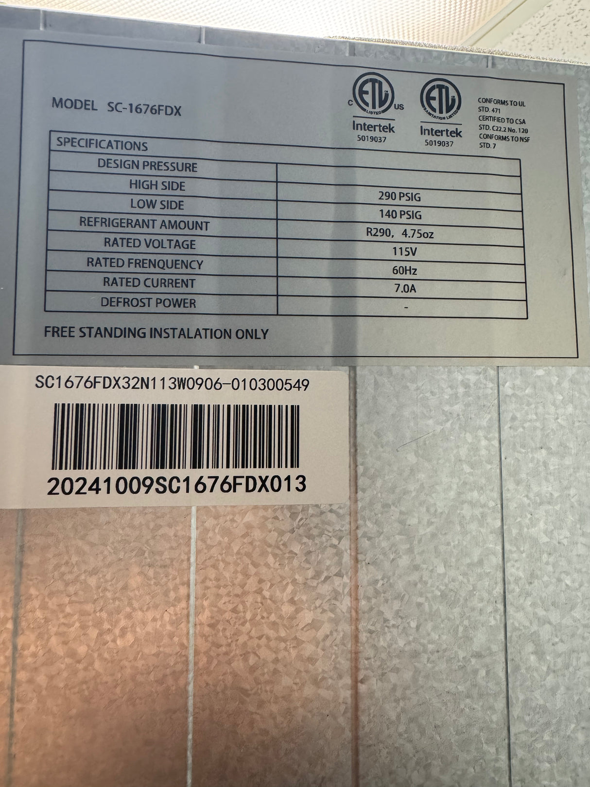 standard food equipment Canada