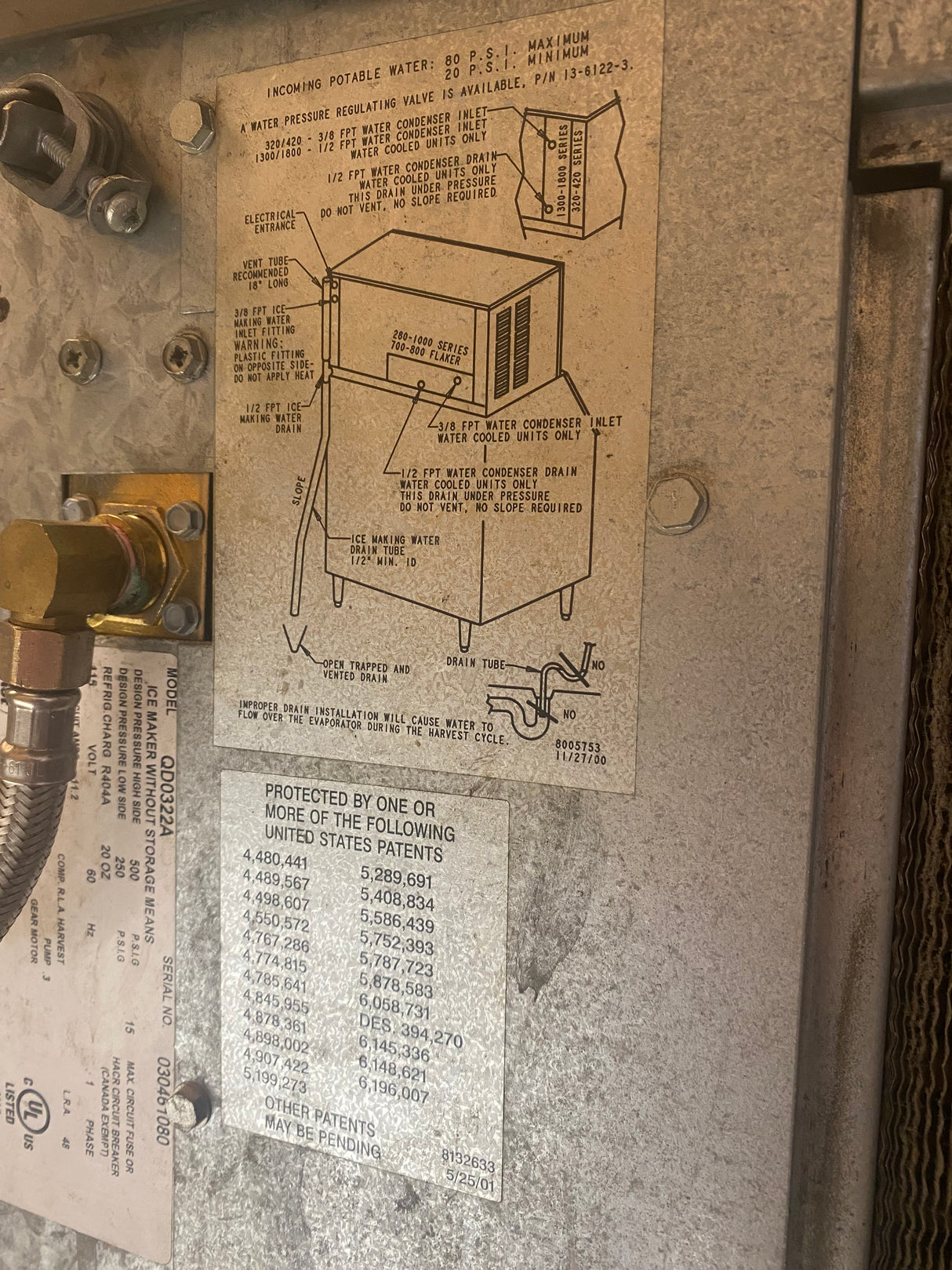Manitowoc QD0322A Ice Machine