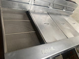 Pitco SG14-JS Three Compartment Fryer with Dump Station and Filtration
