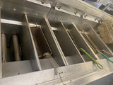 Pitco M62 Four Compartment Natural Gas Fryer with Filtration
