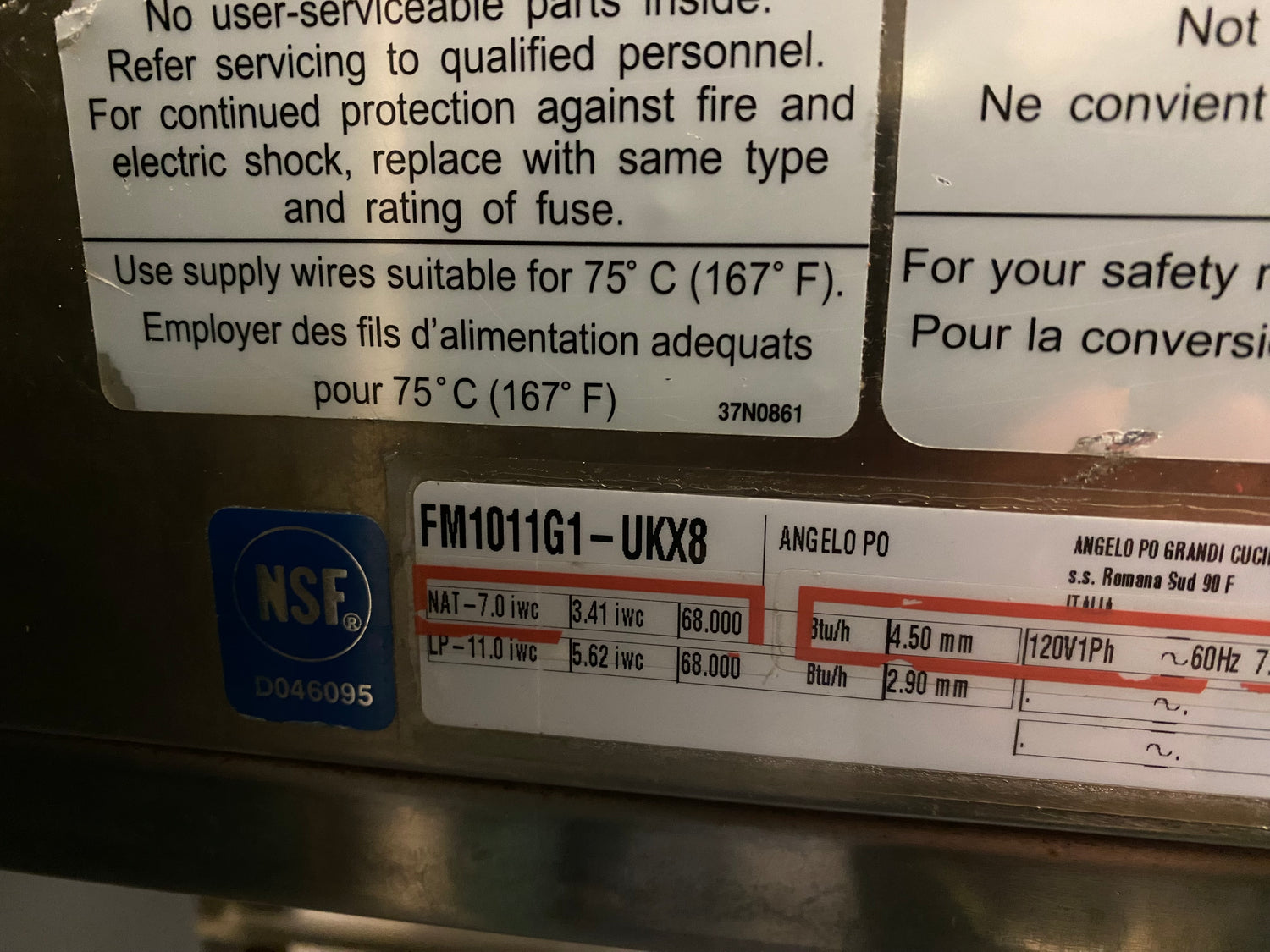 Commercial Angelo Po GBS Combistar steam oven for Ontario restaurants