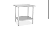 SFE 30” x 36” Brand New Stainless Steel Table