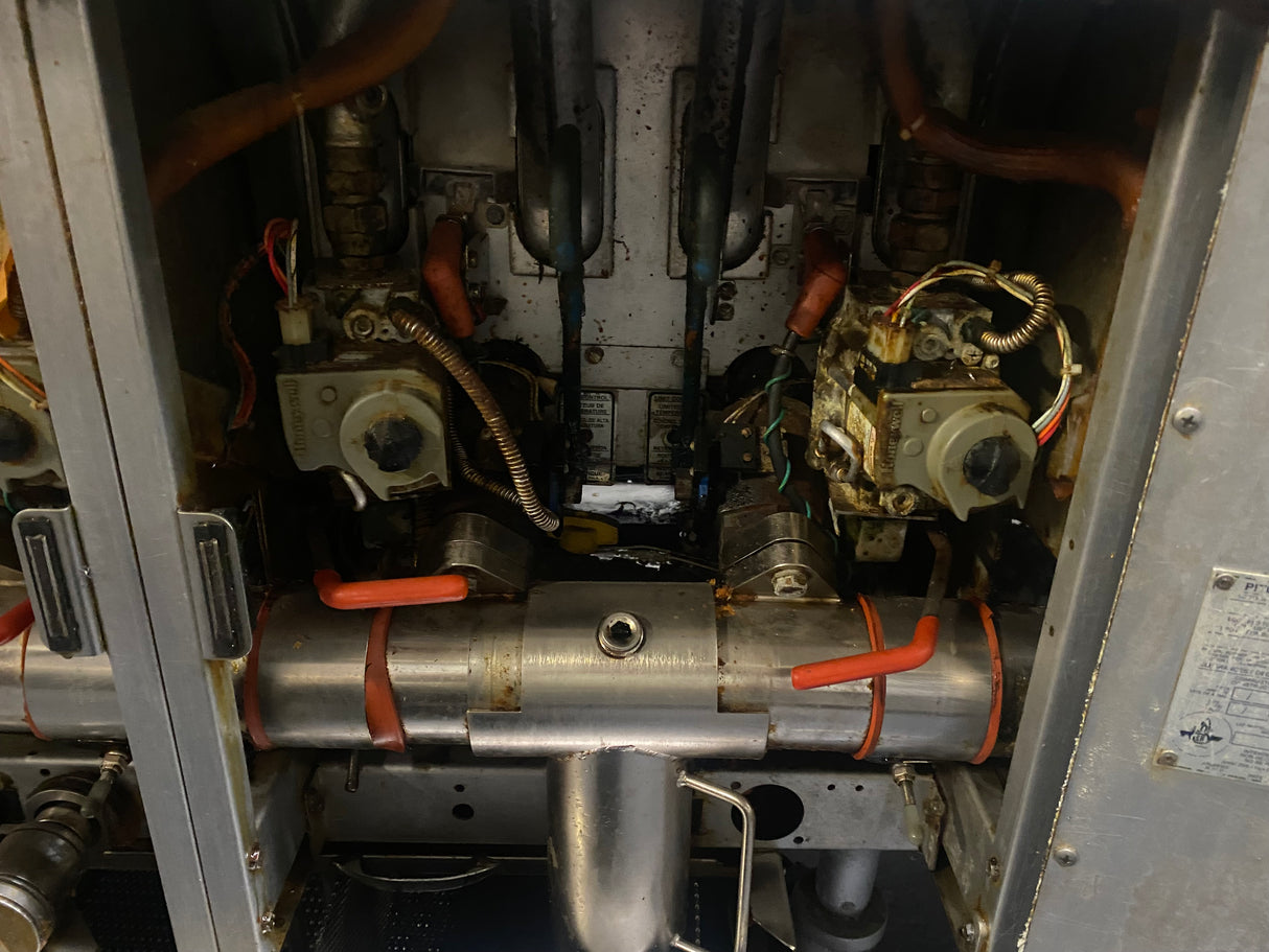 Pitco M62 Four Compartment Natural Gas Fryer with Filtration