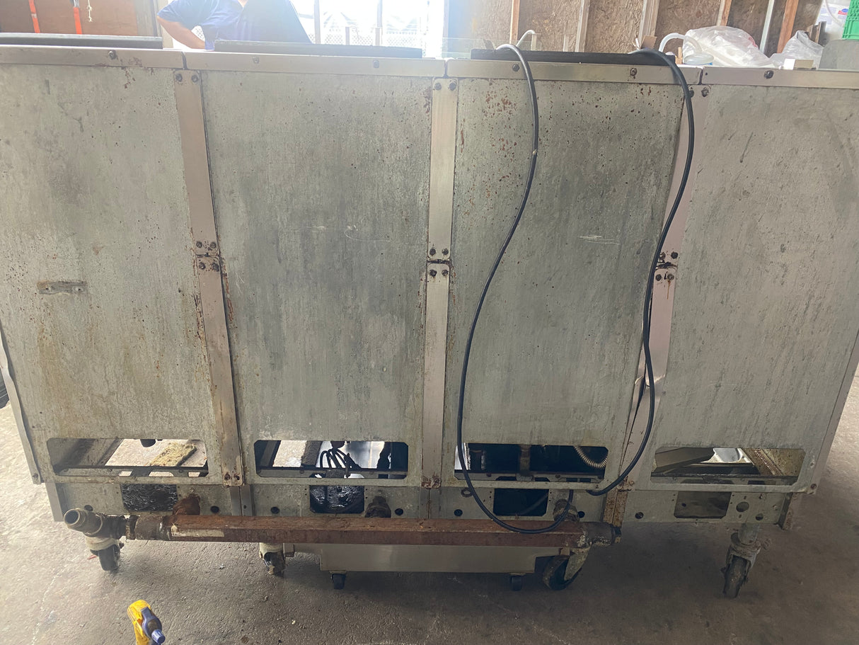Pitco SG14-JS Three Compartment Fryer with Dump Station and Filtration