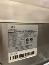 SFE 27” sandwich/ salad prep cooler mega top