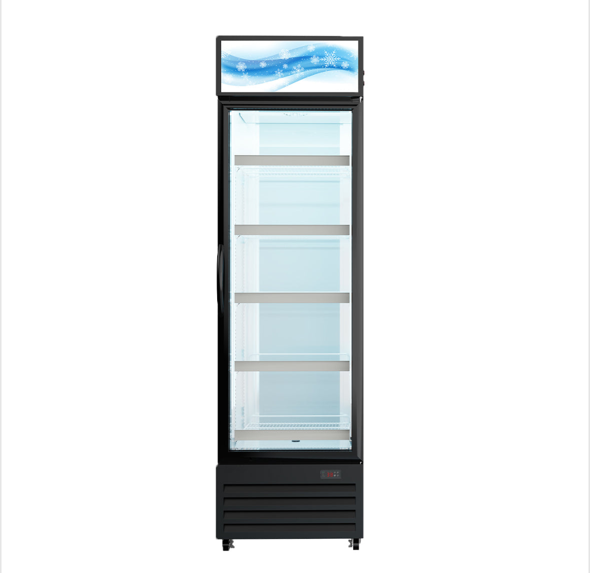 Energy-efficient single glass door reach-in display fridge KXG-700H