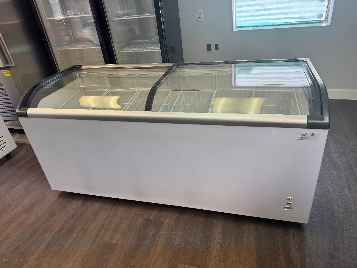 Professional 72” ice cream dipping cabinet model SCIF-72G